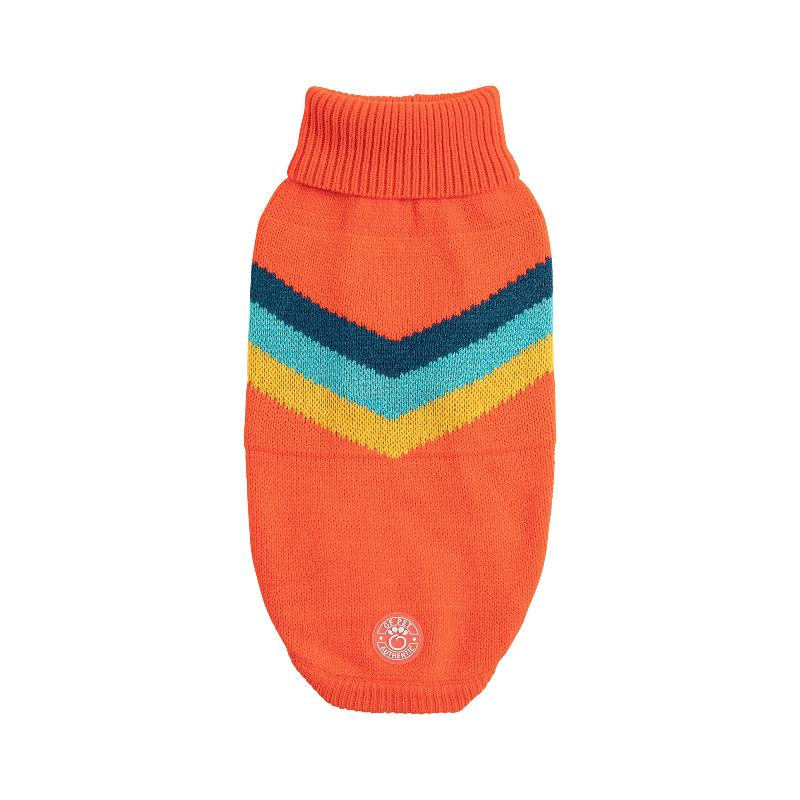 Alpine Dog Sweater - Orange