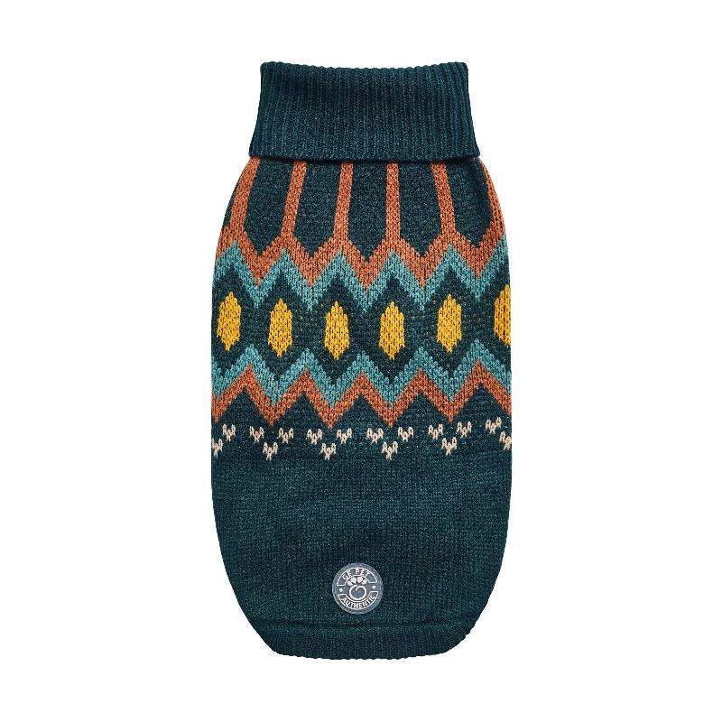 Heritage Dog Sweater - Teal