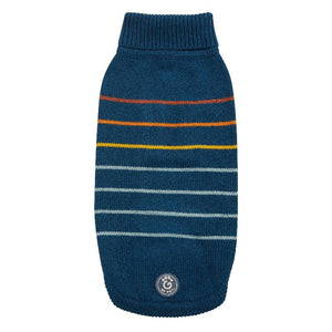 Arctic Stripe Dog Sweater - Teal