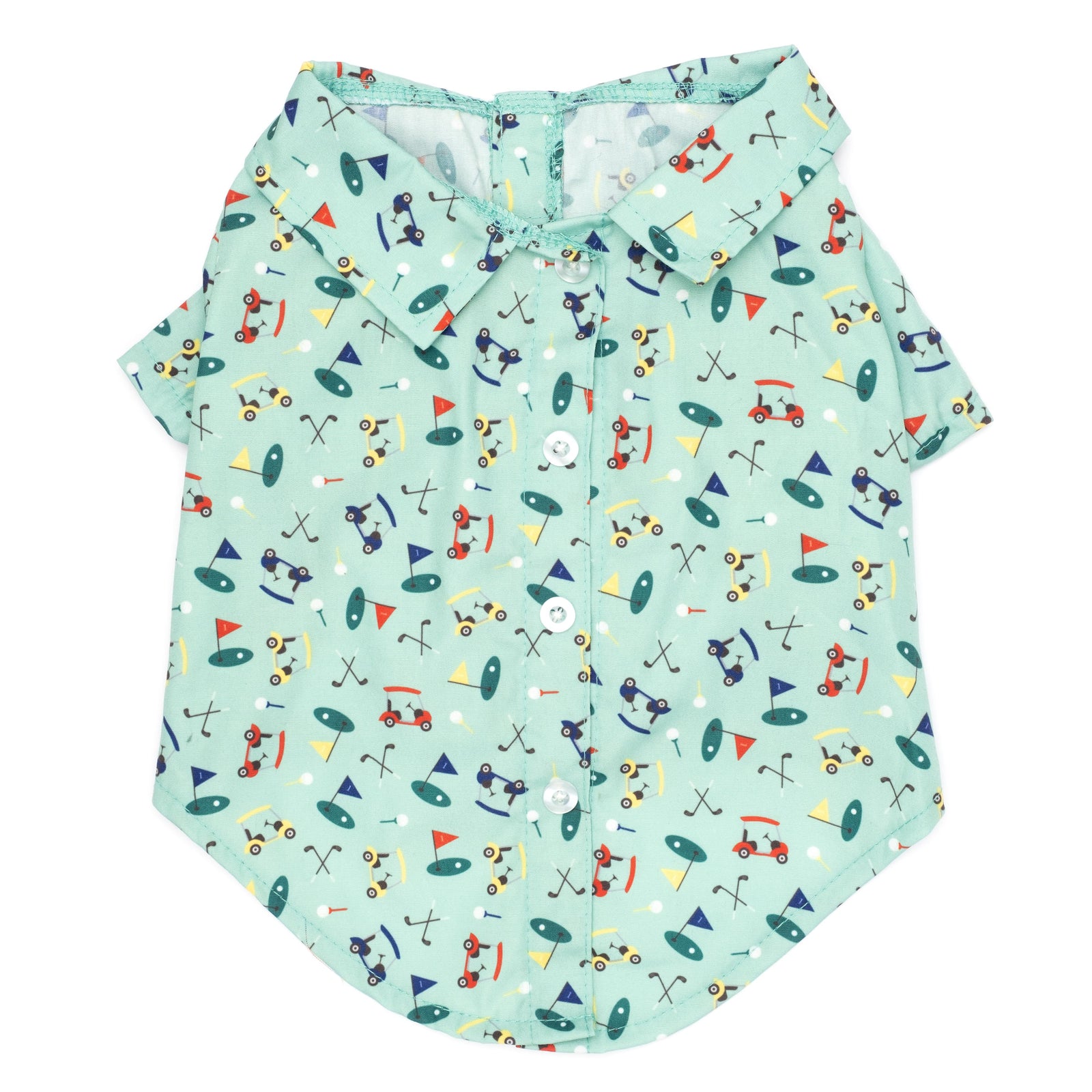 The Worthy Dog - Green Golf Shirt