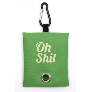 Green Oh Shit Dog Poop Waste Bag