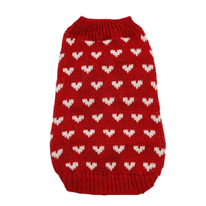 Hearts Dog Sweater