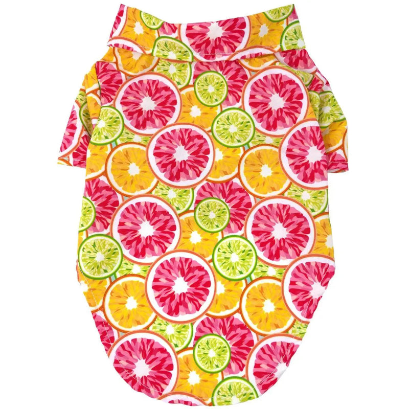 Hawaiian Citrus Slice Dog Shirt