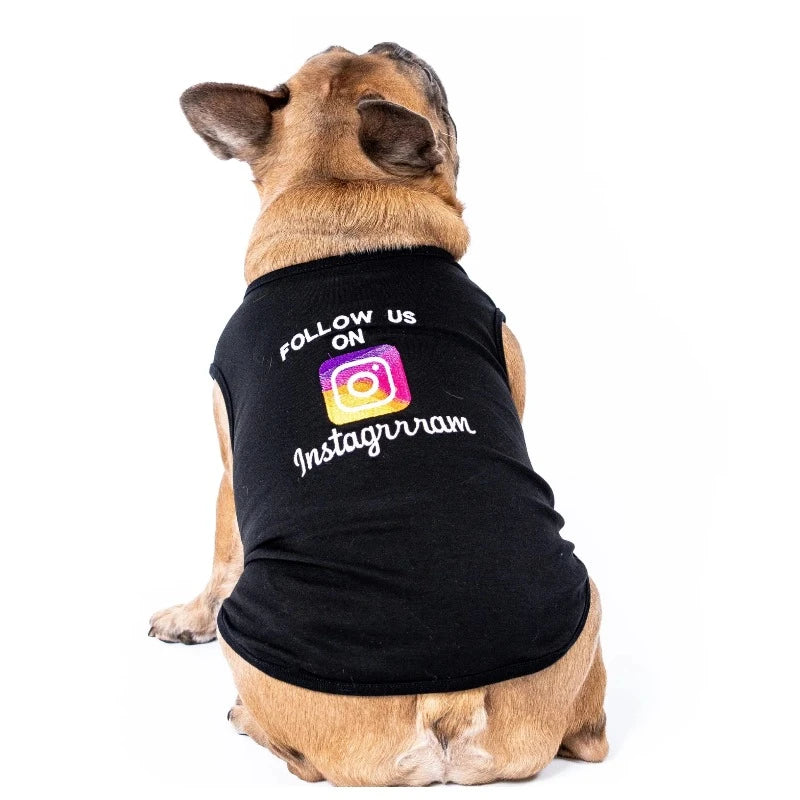 Instagram dog t-shirt 