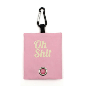 Light Pink Oh Shit Dog Poop Waste Bag