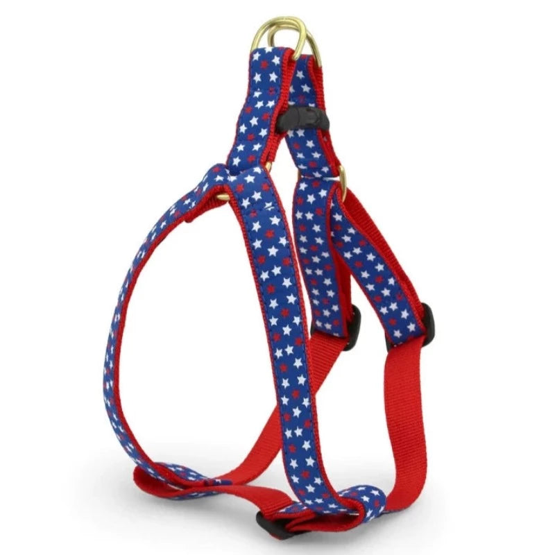 Up Country Americana New Stars Dog Harness & Leash Matching Set