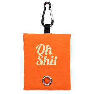 Orange Oh Shit Dog Poop Waste Bag