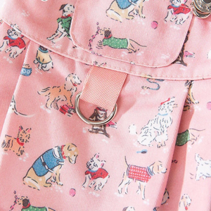 Dress comes with D-ring for leash attachment