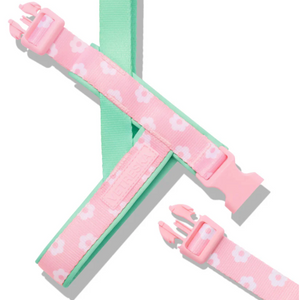 Pink Daisy Floral Dog Harness & Leash Set