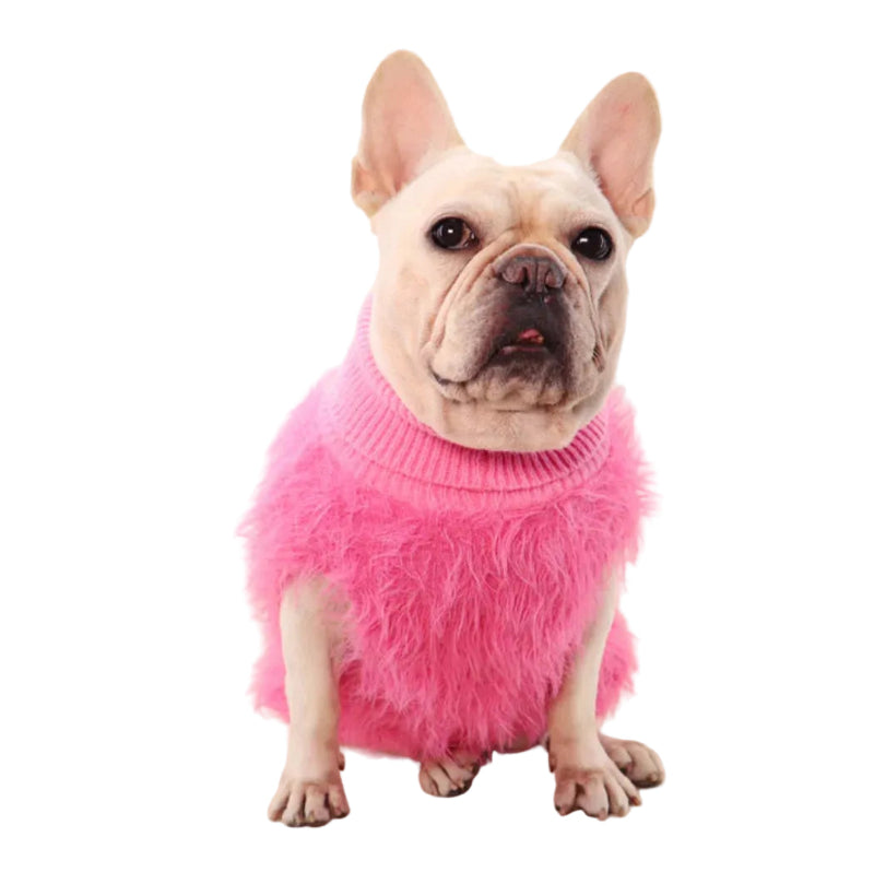 Fluffy Turtleneck Dog Sweater | Poshdoglife.com
