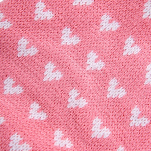 Pink heart dog sweater dress pattern