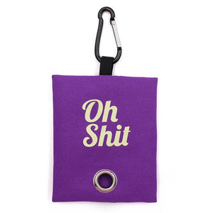 Purple Oh Shit Dog Poop Waste Bag