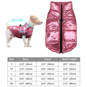 Size chart. Suitable for small dogs onlly