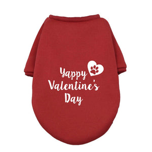 Red Valentine Dog Sweatshirts