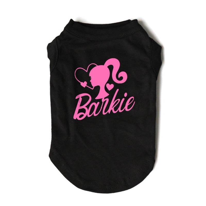 Pink Barbie Parody "Barkie Doll" Dog T-Shirt