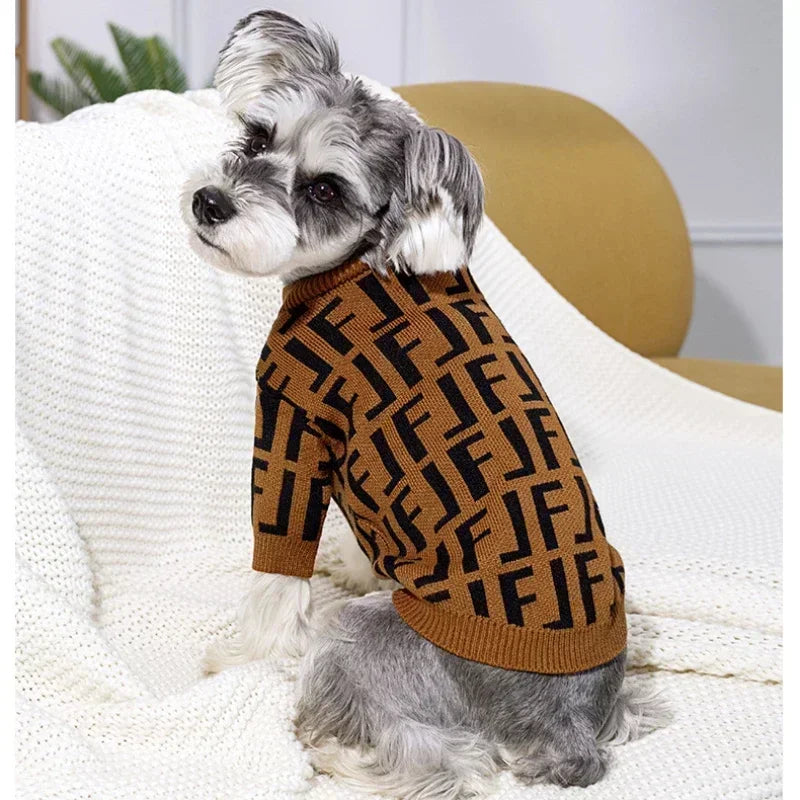 Luxury Designer-Inspired Dog Sweaters