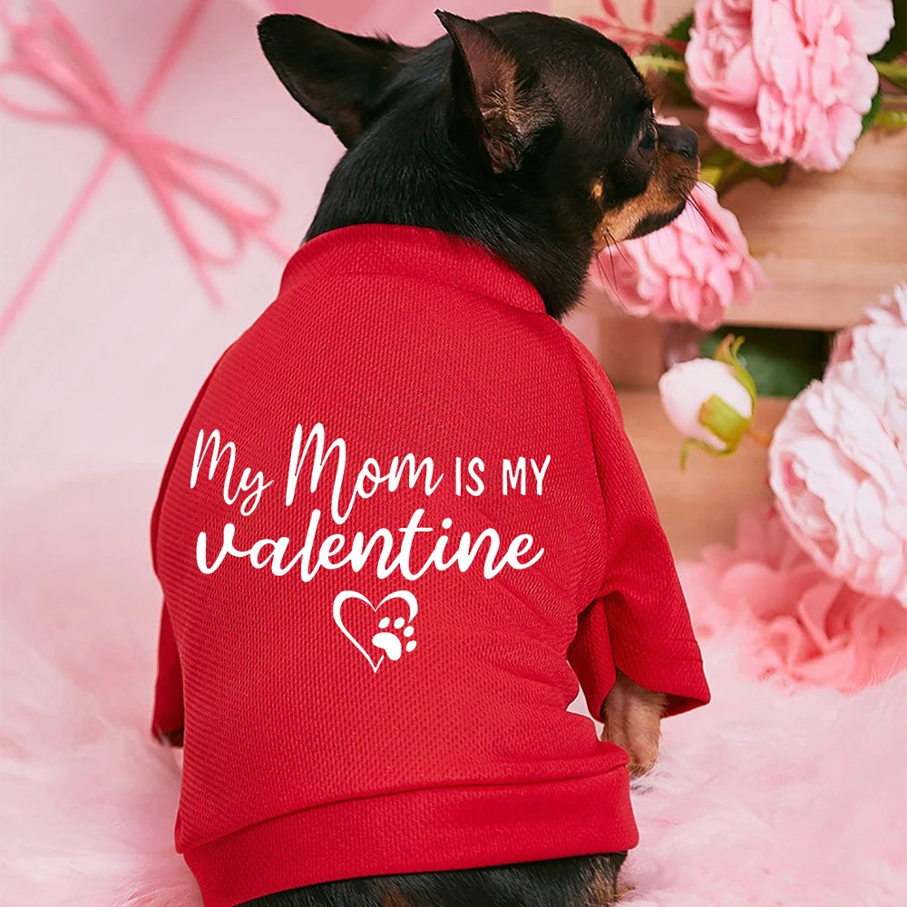 Red Valentine Dog Sweatshirts