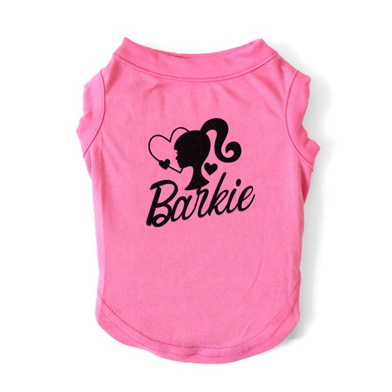 Pink Barbie Parody "Barkie Doll" Dog T-Shirt