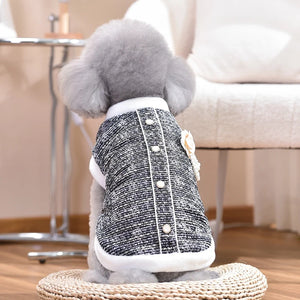 Luxury Pearl Designer Dog Coat