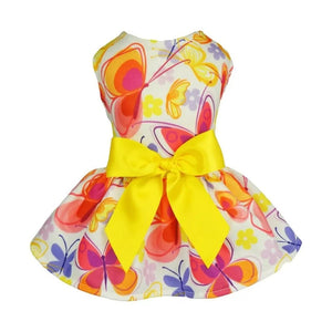 Bright and cheerful, this sweet Butterfly Party Dress will look fabulous on your little doggy darling.
