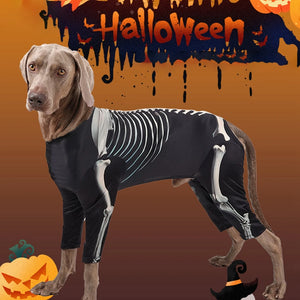 Halloween Dog Skeleton Costume for Large Dogs