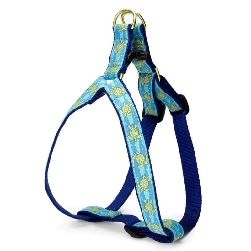 Up Country Sea Turtle Dog Harness & Leash Matching Set
