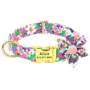 Purple Daisy Flower Collar includes free personalization.