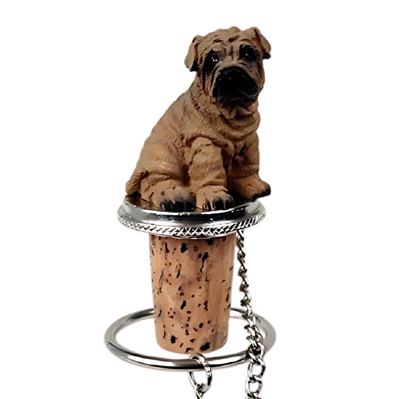 Shar Pei Wine Bottle Stopper