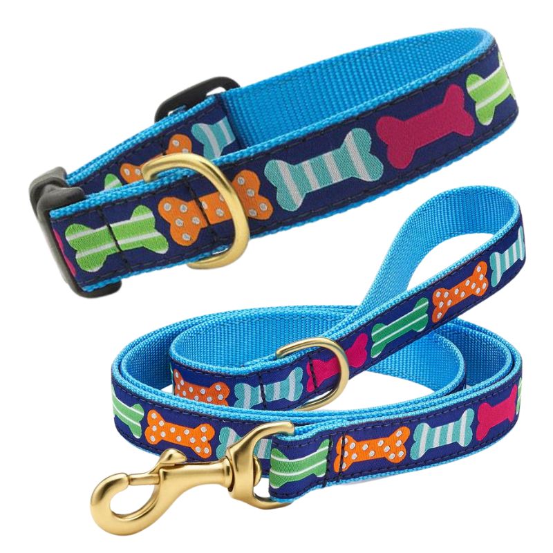 Up Country Big Bones Dog Collar & Leash Matching Set