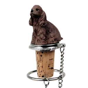 Brown Cocker Spaniel Bottle Stopper