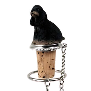 Black and Tan Cocker Spaniel Bottle Stopper