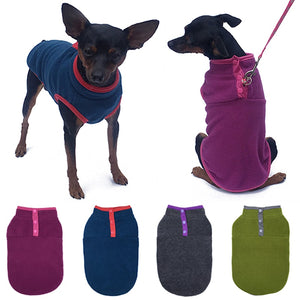 Keep your little pal toasty this autumn/winter in this Warm Fleece Small Dog Vest Jacket, available in 8 colors
