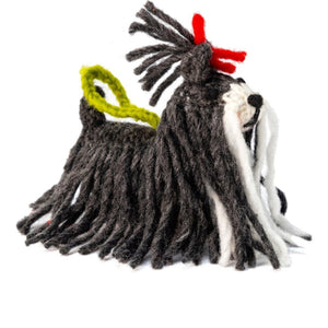 Shih Tzu ornament on white background