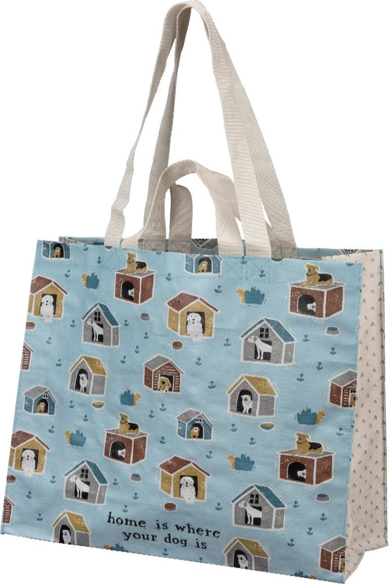 Large Market Tote - Home Is Where Your Dog Is