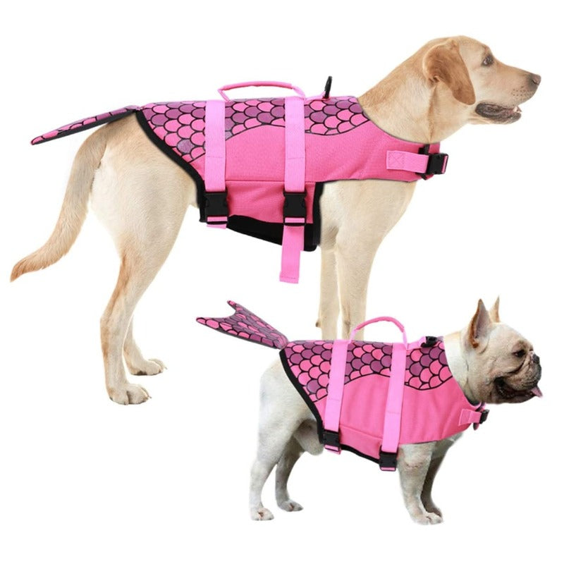 Dog life jackets help to provide water safety for for small, medium and large dog breeds.