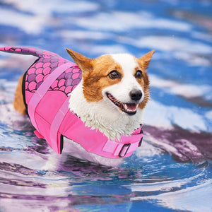 Pink Mermaid Dog Life Jacket