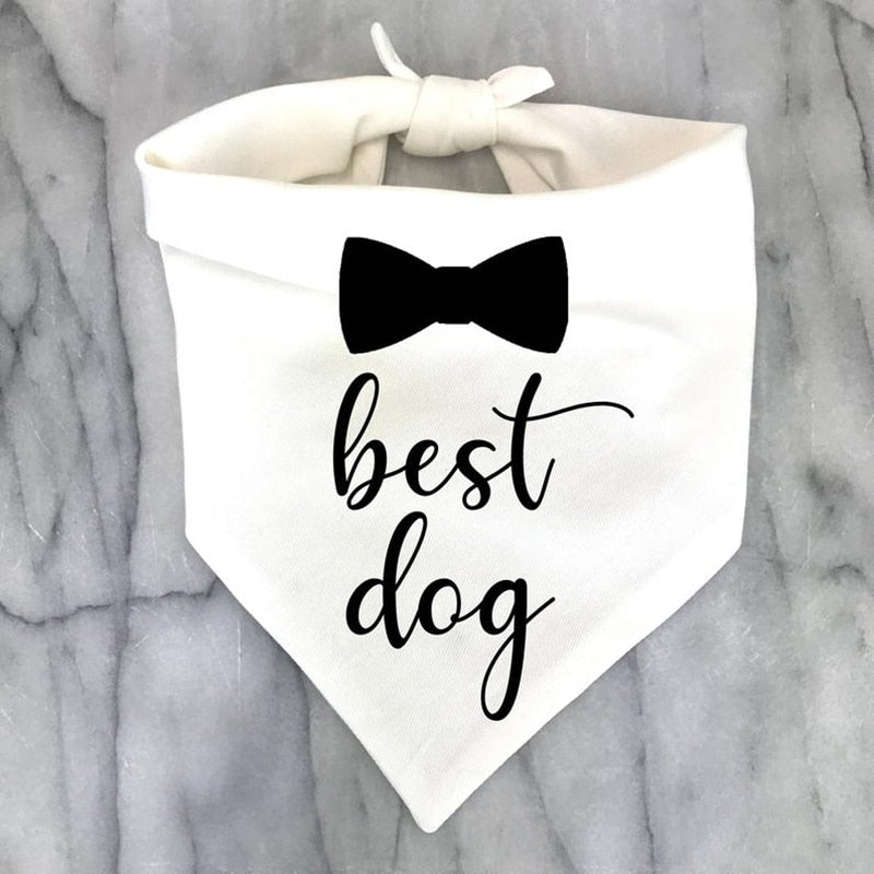 Dog of Honor Best Dog Wedding Bandana