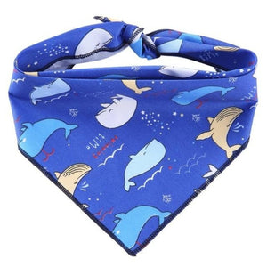 Blue Whales Dog Bandana