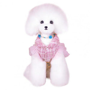 Pink Princess Tweed Dog Dress