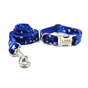 We offer free personalization on this dog collar. Please note name and telephone number when purchasing.