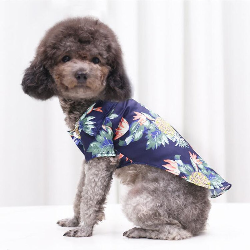 Hawaiian Dog Shirts Poshdoglife Wine 2XL