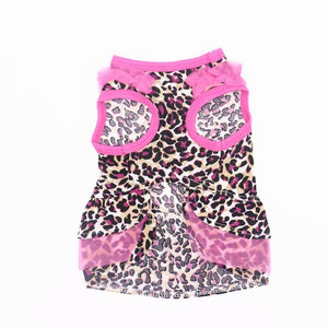 Leopard Pink Dog Dress