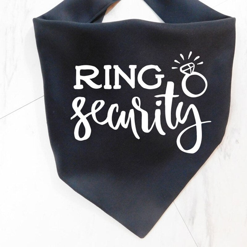 Engagement/Wedding "Ring Security" Dog Bandana