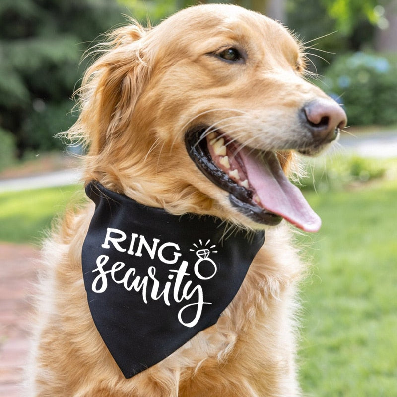 Engagement/Wedding "Ring Security" Dog Bandana