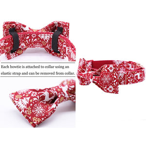 Bow tie is detachable and washable.