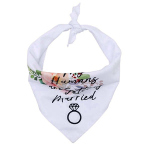 Humans Getting Married dog bandana