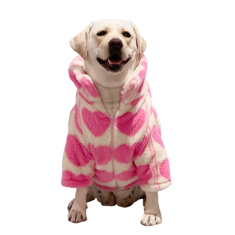 This soft large dog coat comes in 9 sizes: for large and extra-large dogs, including Corgi, Husky, Golden Retriever, Labrador, German Shorthaired Pointer, St. Bernard, Doberman, Schnauzer and Poodle.