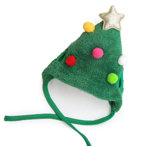 Green Christmas Tree Dog Hat