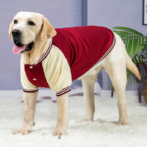 Red Large Dog Varsity Player Jacket