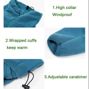 Coat features windroof high collar, wrapped cuffs to keep your dog's legs warm and an adjustable carabiner for perfect fit. 